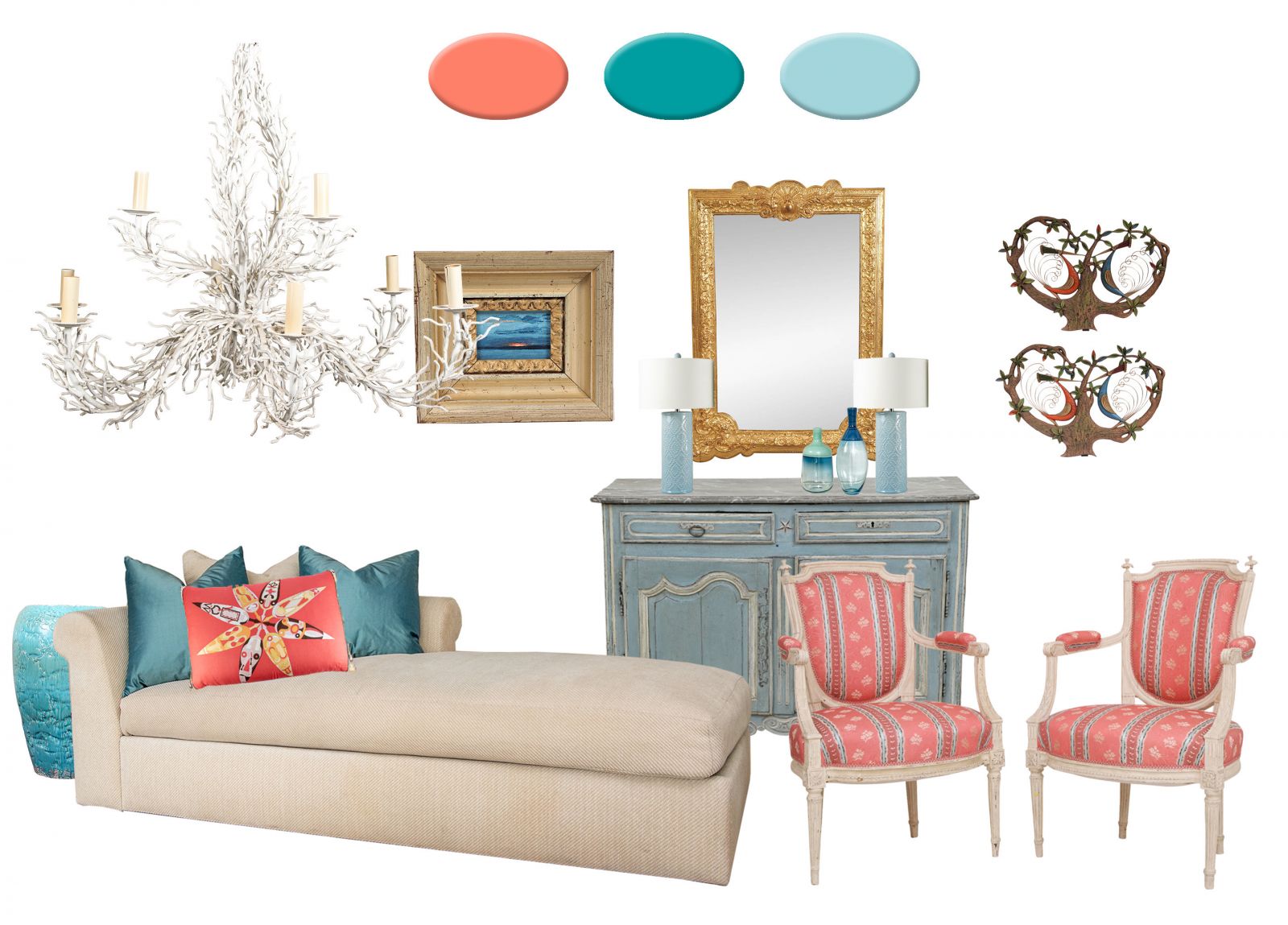 decorating with Pantone's living coral